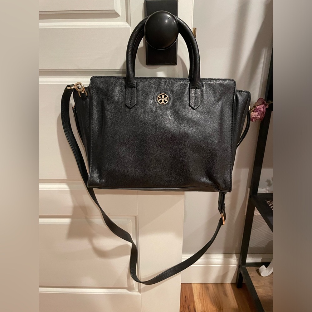 Tory Burch Authentic Black Satchel Small Brody Tote